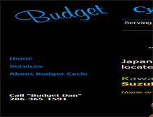 Tablet Screenshot of budgetcycleservice.com